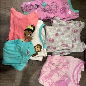 Colorful Disney Princess Pajama Set